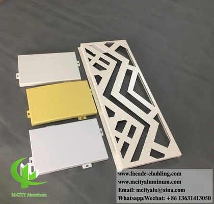 Panneaux de coupe laser de protection de la vie privée Écrans métalliques pour l'intérieur Décoration de revêtement de mur extérieur Matériau anti-rouille en aluminium