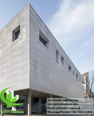 Vêtements métalliques architecturaux en feuille d'aluminium Panneaux d'écran métalliques pour façades extérieures