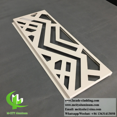 Panneaux de coupe laser de protection de la vie privée Écrans métalliques pour l'intérieur Décoration de revêtement de mur extérieur Matériau anti-rouille en aluminium