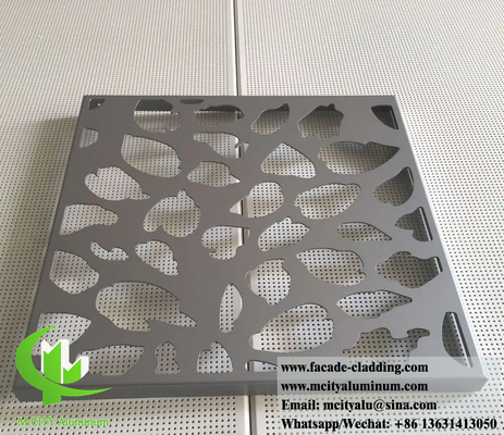 Panneaux de coupe laser de protection de la vie privée Écrans métalliques pour l'intérieur Décoration de revêtement de mur extérieur Matériau anti-rouille en aluminium