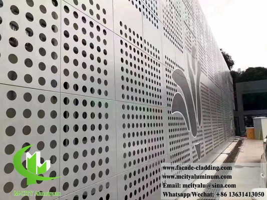 Perforation de tôle d'aluminium pour clôture de l'écran de séparation de la salle Façades revêtement de mur