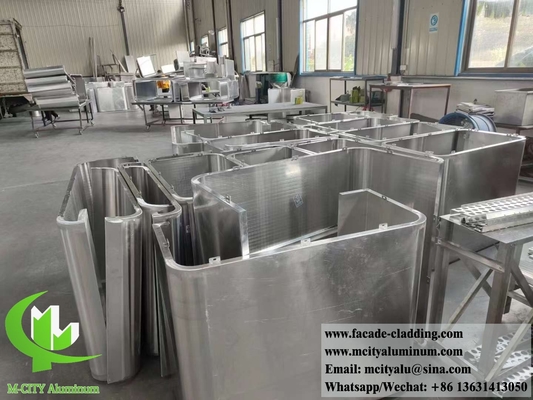 Système de façade en feuille d'aluminium revêtue de métal extérieur en poudre de 3 mm