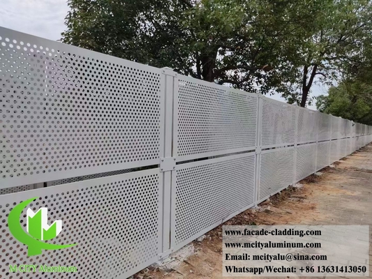 Perforation de tôle d'aluminium pour clôture de l'écran de séparation de la salle Façades revêtement de mur