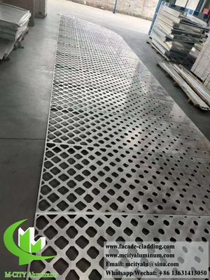 Système de façades de revêtement métallique perforé Écran en aluminium Conception architecturale