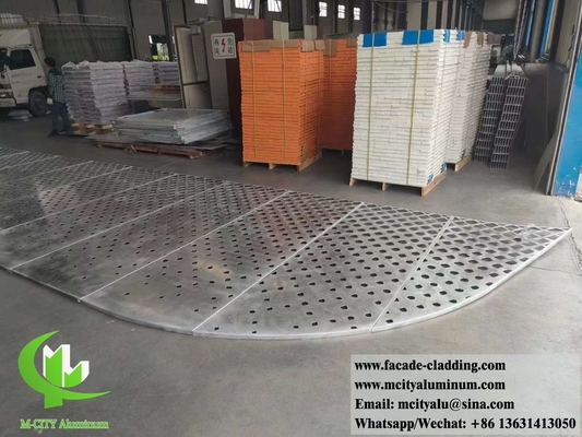 Système de façades de revêtement métallique perforé Écran en aluminium Conception architecturale