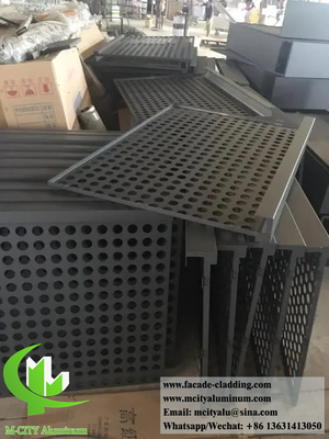 Panneaux de murs métalliques perforés pour les plafonds ou les façades