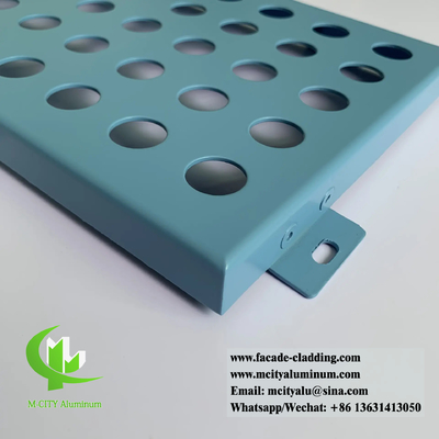 Système de façades métalliques perforées Panneau de revêtement en aluminium pour la décoration des murs extérieurs