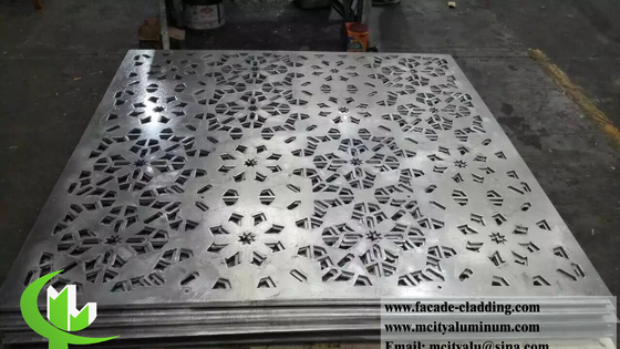 Panneaux muraux métalliques coupés au laser Diviseurs d'espace d'écran en aluminium épaisseur 3 mm