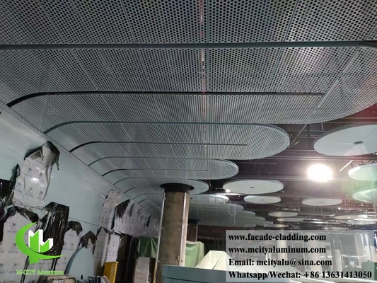 Panneaux muraux métalliques pour le plafond, les façades, les revêtements muraux, les décorations, le design perforé