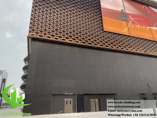 Panneau mural en métal architectural Façades en aluminium Système de revêtement Décoration extérieure ignifuge