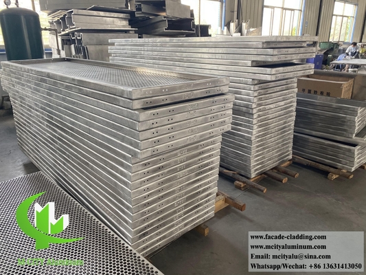 Panneaux muraux métalliques perforés Écran en aluminium pour mur pour revêtement de façade