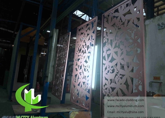Écrans muraux à découpe laser en feuille de métal Panneaux en aluminium pour la décoration de façade