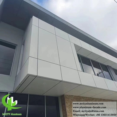 Panneaux muraux métalliques architecturaux revêtement en aluminium massif façades PVDF système ignifuge