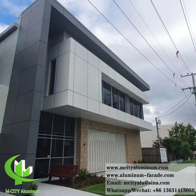 Panneaux muraux métalliques architecturaux revêtement en aluminium massif façades PVDF système ignifuge