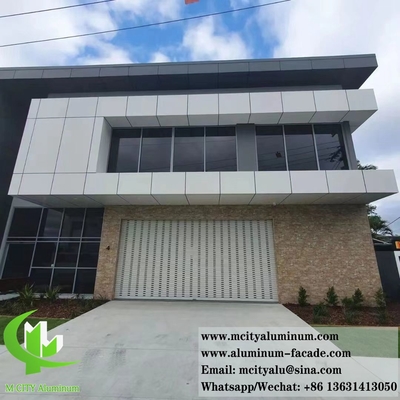 Panneaux muraux métalliques architecturaux revêtement en aluminium massif façades PVDF système ignifuge