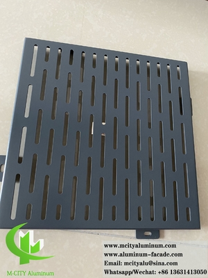 Système de façades de revêtement murale pour les feuilles d'aluminium perforant des écrans métalliques