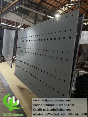 revêtement métallique architectural pour feuille d'aluminium à colonne de 3,0 mm avec éclairage LED