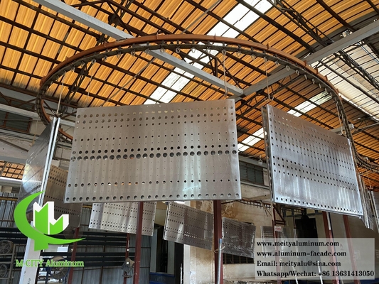Panneaux muraux métalliques Panneaux décoratifs pour la décoration de bâtiments