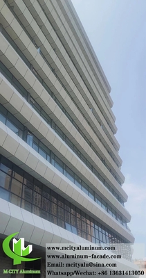 Murs architecturaux revêtement en tôle d'aluminium panneaux de façade système revêtement PVDF