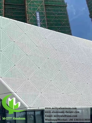 Façade perforée en aluminium 1100/3003 avec méthode d'installation variable