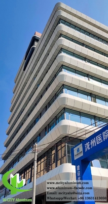 Façade murale en métal extérieur Panneaux de revêtement en aluminium massif 3 mm revêtement PVDF 20 ans de garantie