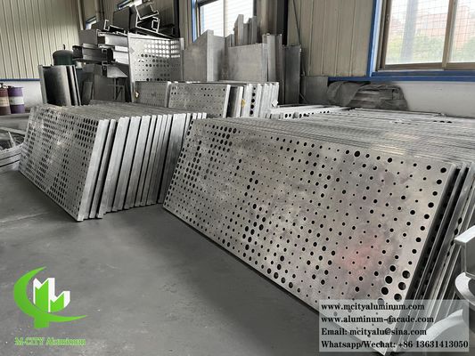 Bon prix Système de façade en tôle d'aluminium perforée revêtue de métal de qualité 3 mm à l'exportation en ligne
