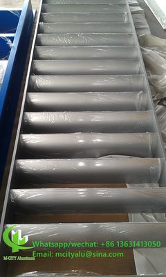 Bon prix Lames d'aérodynamique ovales en aluminium thermolaqué, alliage 6063-T5/T6 pour mur-rideau de façade en ligne