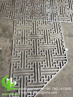 Bon prix Panneau de façade en aluminium recouvert de poudre de découpe laser avec motifs personnalisés pour écran décoratif en ligne