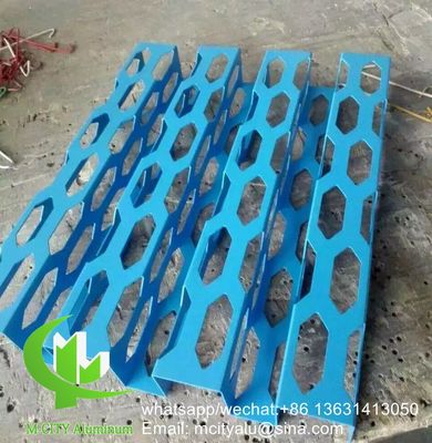 Bon prix Panneau de revêtement en aluminium sur mesure avec trou de perforation et finition en poudre pour mur de rideau de façade en ligne