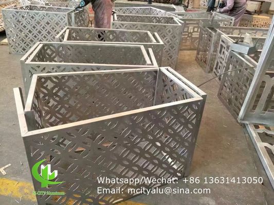 Bon prix 2.5mm épaisseur en poudre revêtue de couverture AC en aluminium avec des motifs CNC personnalisés pour la décoration de façade en ligne