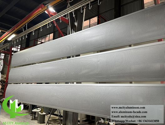 Bon prix Panneau d'aluminium architectural 3 mm d'épaisseur Panneau d'ombrage perforé en ligne