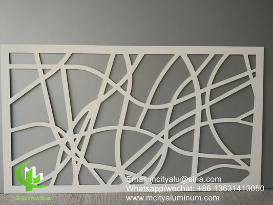 Bon prix Écran de jardin en métal 3D écran de confidentialité en aluminium feuille de revêtement de façade en métal 2,5m décoration de façade murale en ligne