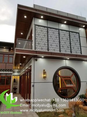 Bon prix Écran perforé en aluminium revêtu de poudre de 3 mm d'épaisseur avec motifs personnalisables pour balcon et façade en ligne