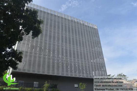 Bon prix Façades métalliques architecturales Panneau de revêtement en aluminium Modèle de perforation Aluminium solide en ligne