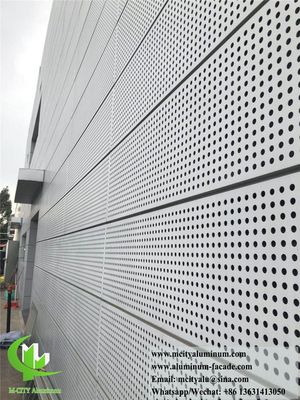 Bon prix Panneau plein en aluminium perforé CNC avec finition thermolaquée pour façades de murs extérieurs en 1200x2400mm en ligne