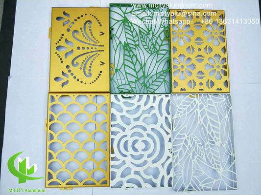 Bon prix Panneau perforé en aluminium thermolaqué 1000x2000mm Motifs personnalisables pour bardage de façade en ligne