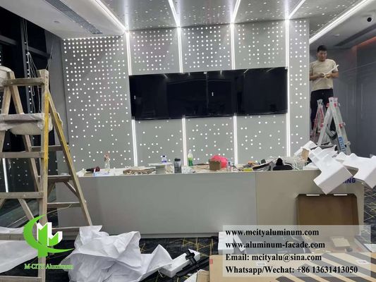 Bon prix Panneau de façade en aluminium perforé thermolaqué 1200x2400mm découpé au laser CNC pour bardage métallique architectural en ligne