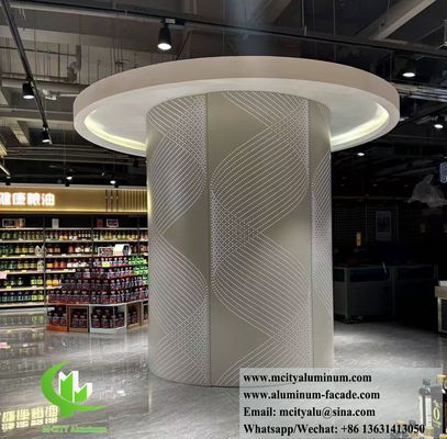 Bon prix Aluminum Column Cladding With Perforation Pattern Interior Exterior Decoration en ligne