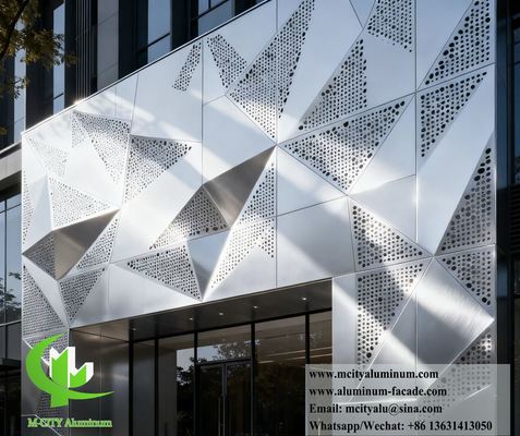 Bon prix 3003 PVDF Système de revêtement murale pour façades perforées en alliage d'aluminium sur mesure en ligne