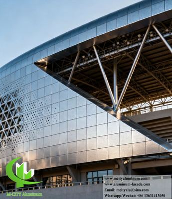Bon prix Écran perforé de façade en aluminium architectural, panneau de revêtement métallique, exportation vers la Malaisie en ligne