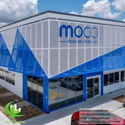 Bon prix Panneau de façade en aluminium perforé de couleurs RAL personnalisées d'une épaisseur de 1,5 à 10 mm et de découpe laser CNC en ligne