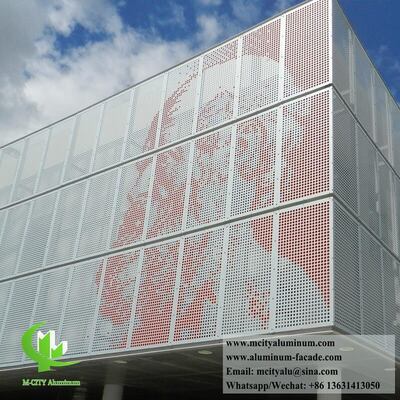 Bon prix Décoration de façade par revêtement des panneaux muraux en aluminium perforé en ligne