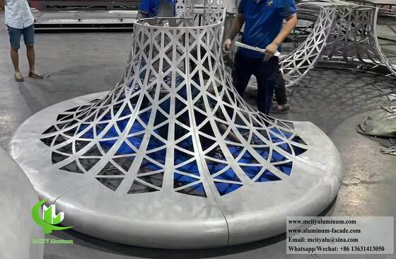 Bon prix Solutions de façade et de revêtement de colonnes en aluminium doublement courbé en ligne