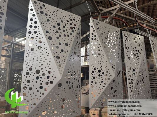 Bon prix Panneaux de façade en aluminium perforé en 3D. en ligne