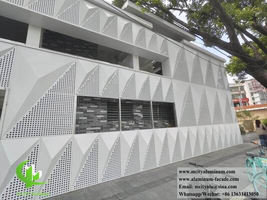 Bon prix Panneau de revêtement de façade en aluminium solide perforé tridimensionnel en ligne