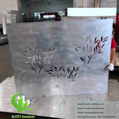 Bon prix Panneau de façade en aluminium de conception d'arbre personnalisé avec surface enduite de poudre et taille 1000x1500 mm pour la façade de l'hôtel en ligne