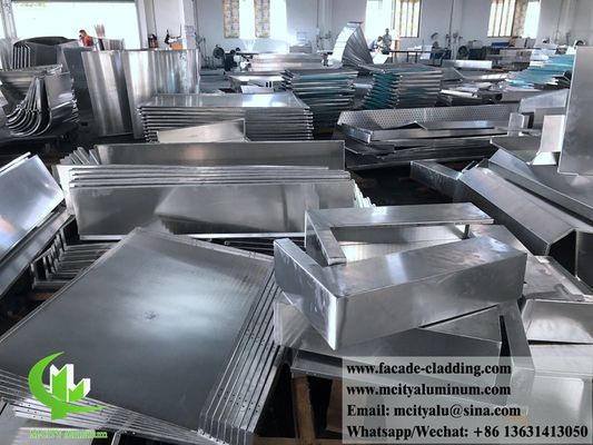 Bon prix Panneau d'aluminium massif en métal architectural pour le système de façade externe en ligne