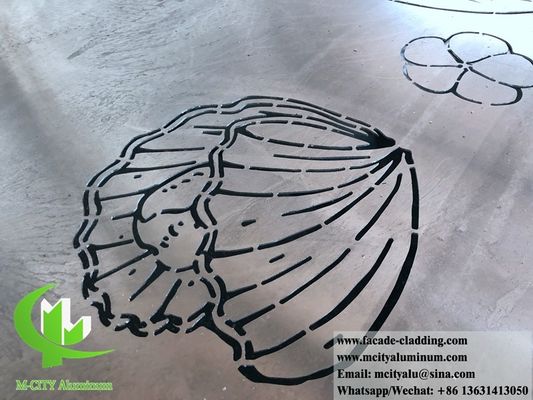 Bon prix Panneau décoratif en aluminium sculpté CNC avec revêtement en poudre finition en 1200x2400mm pour façade architecturale en ligne