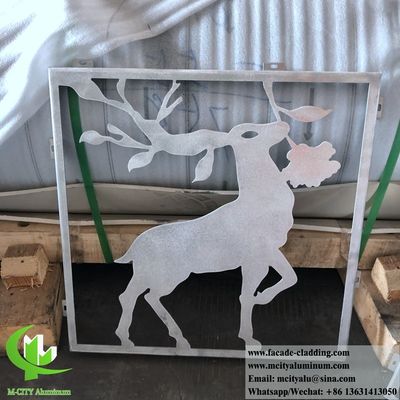 Bon prix Panneau de revêtement de façade en aluminium découpé au laser avec matériau 3003 et surface revêtue de poudre en ligne