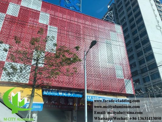 Bon prix Panneau de façade en aluminium perforé revêtu de poudre de 3 mm avec des couleurs RAL personnalisées pour le revêtement de bâtiment en ligne